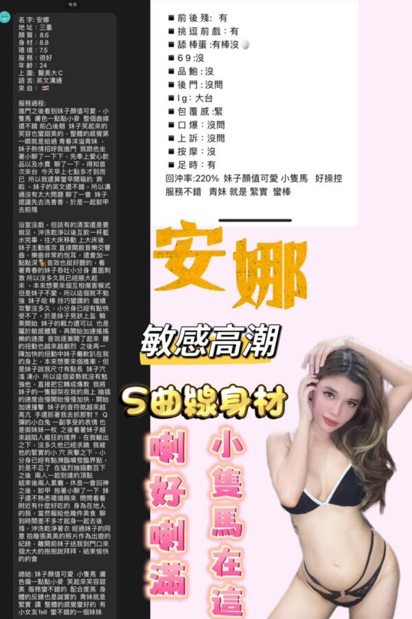 🇹🇭安娜❤️ (套房)
❤️151/46/真C奶/24歲❤️：圖片 2